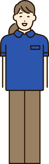 訪問介護で活躍する介護スタッフのイラスト